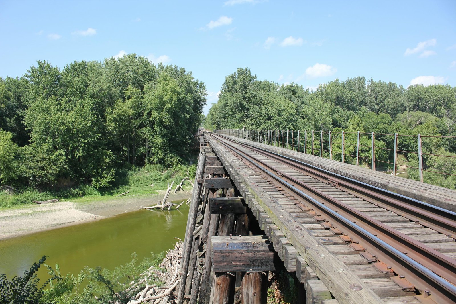 Looking north
